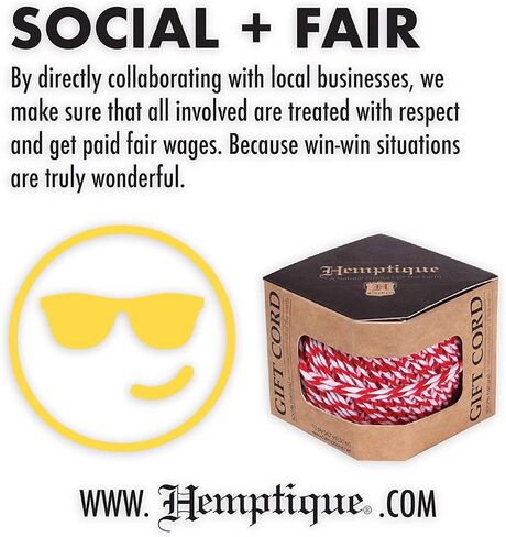 Hemptique 100% Hemp Cord Spool - 62.5 Meter Hemp String - Made with Love - No. 20 ~ 1mm Cord Thread for Jewelry Making, Macrame, Scrapbooking, DIY, & More - Variegated Rainbow in Kuwait