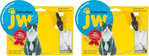 JW Cataction Doorknob Teaser with Cuz Toy, Multicolor, One Size, (71070) in Kuwait