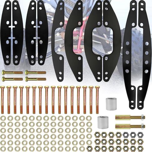 Front ATV Widening Kit with Hardware Brackets, Fit for Honda TRX250X 2009-2023 (Black) in Saudi Arabia