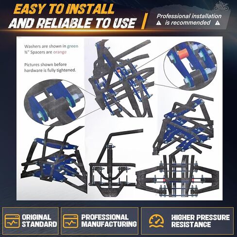Front ATV Widening Kit with Hardware Brackets, Fit for Honda TRX250X 2009-2023 (Black) in Saudi Arabia