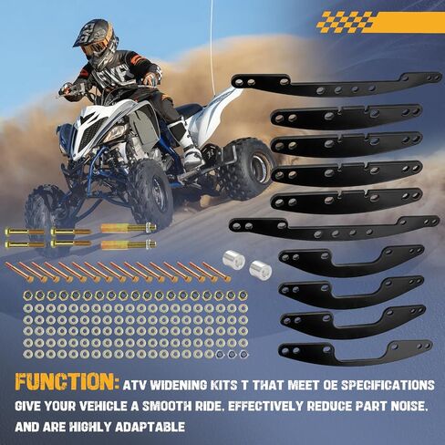 Front ATV Widening Kit with Hardware Brackets, Fit for Honda TRX250X 2009-2023 (Black) in Saudi Arabia