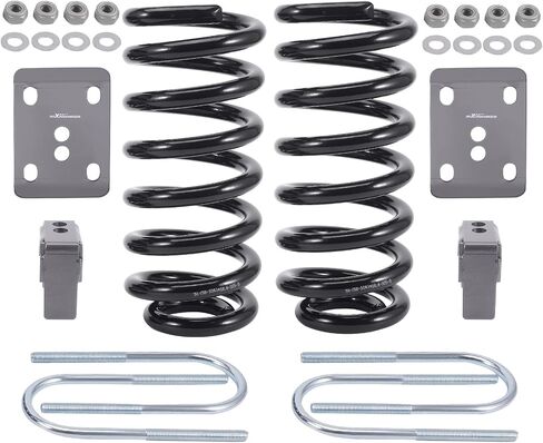 maXpeedingrods 3" Front & 5" Rear Lowering Kit for Ford F100 F150 2WD 1980-1996, Front Drop Coil Spring, Axle Flip Kit in Saudi Arabia