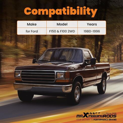 maXpeedingrods 3" Front & 5" Rear Lowering Kit for Ford F100 F150 2WD 1980-1996, Front Drop Coil Spring, Axle Flip Kit in Saudi Arabia