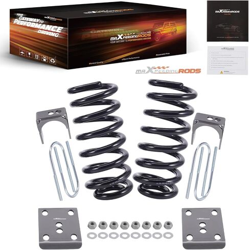 maXpeedingrods 3" Front & 5" Rear Lowering Kit for Ford F100 F150 2WD 1980-1996, Front Drop Coil Spring, Axle Flip Kit in Saudi Arabia