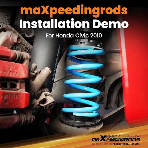 maXpeedingrods Coilovers for Honda Civic 2006-2011, for Acura CSX 2006-2011, 24 Levels Adjustable Damper Coilover Suspension Kit, Height Adjustable Shock Absorber Struts, Lowering Kit, Blue in Saudi Arabia