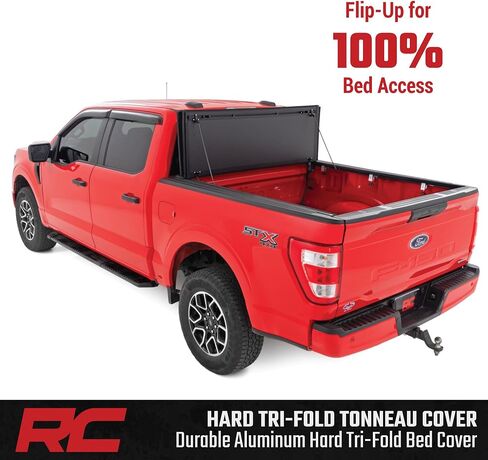 Rough Country Hard Flip Up Bed Cover for 2015-2020 Ford F-150 | 5'7" - 49220550 in Saudi Arabia