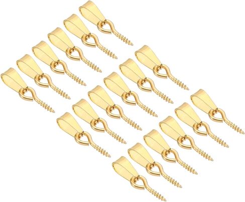 PATIKIL 15x4mm المسمار العين دبابيس ربط الكفالة، 20 قطعة صغيرة الفولاذ المقاوم للصدأ كأس الكمثرى العيينة المسمار العين دبابيس لصنع المجوهرات القرط DIY الخرز الحرفية، الفضة in Kuwait