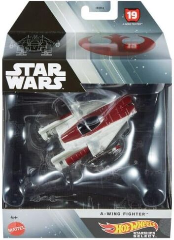 Hot Wheels Star Wars Starships Select A-Wing # 19، مركبة فاخرة مصبوبة بمقياس 1:50 in Saudi Arabia