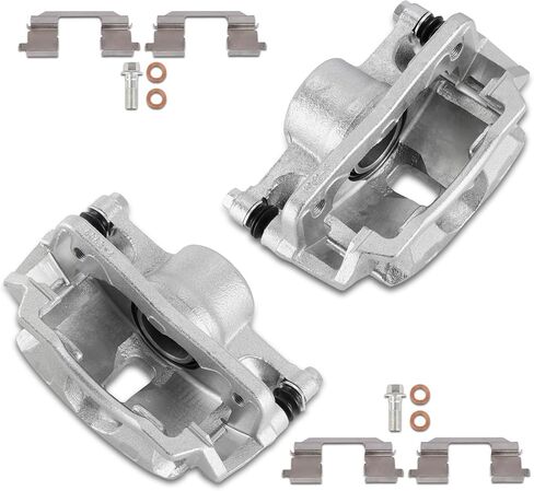 Front Brake Caliper Kit Right + Left Assembly w/Bracket 19B1833 19B1832 Compatible for Honda Civic Insight EL 1996-2014 (Set of 2) in Saudi Arabia