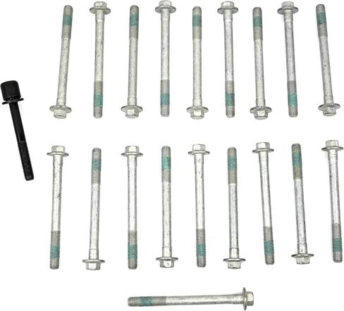 ميشيغان موتورسبورتس 2014+ Gen V LT Head Bolt Kit | يناسب محركات جنرال موتورز Gen V LT L83 L86 LT1 LT4 L82 L87 L84 L8T | 5.3 لتر 6.2 لتر 6.6 لتر | مسامير رأس الأسطوانة البديلة الممتازة in Kuwait