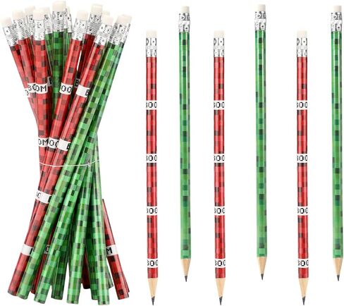 20 قطعة من أقلام الرصاص ذات الطابع البكسل مع ممحاة من سافيتا، أقلام خشبية ذات طابع بكسل هدايا الحفلات للمدرسة والمكتب والفصول الدراسية in Kuwait