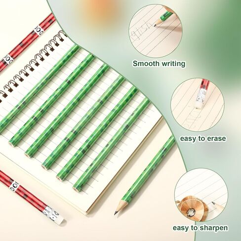20 قطعة من أقلام الرصاص ذات الطابع البكسل مع ممحاة من سافيتا، أقلام خشبية ذات طابع بكسل هدايا الحفلات للمدرسة والمكتب والفصول الدراسية in Kuwait