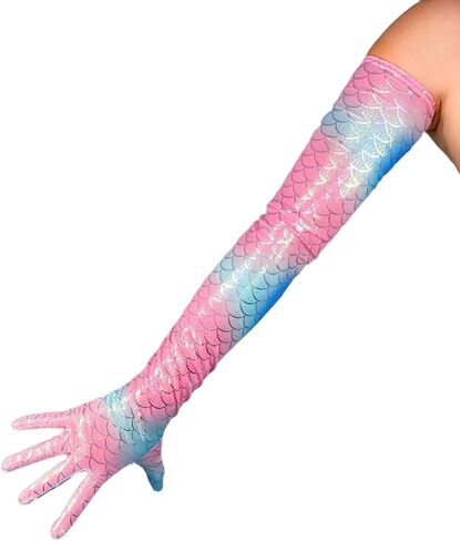 قفازات DooWay المعدنية طويلة جدًا، قفازات لامعة طويلة للغاية، قفازات سائلة تعمل باللمس، قفازات حفلات الهالوين ونادي الأوبرا in Kuwait