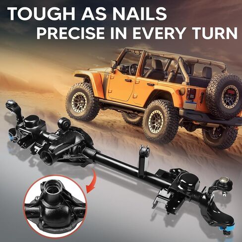 Front Axle Housing Assembly Fit for Jeep Wrangler 2007-2017, Wrangler JK 2018, Fit for DANA 30, 3.21 Front Axle Ratio, 3.6L 3.8L Only, Replace OE 68004068AA, 68004068AB, 68004068AC, 68004069AA in Saudi Arabia