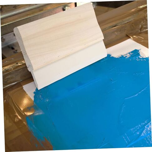Wear-Resistant Screen Printing Squeegee with Rubber Wood Handle Ink Scraper for Flat Printing and Textile Applications Manual Screen Ink Scraper Replacement Tool in Saudi Arabia