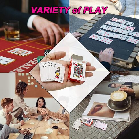 Mini Playing Cards 10 Pack, 1.65" Mini Deck of Cards, Durable & Portable for Gifts, Parties, Travel Fun in Saudi Arabia