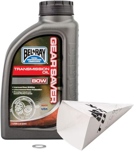 TUSK 2-Stroke Transmission Oil Change Kit Compatible with Bel-Ray Gear Saver 80W for Honda CR500R 1984-2001 in Saudi Arabia