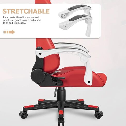 2Pcs Professional Office Chair Armrest Replacement Household Chair Parts for Daily Use Fit Computer Desk Arm Supports for Ergonomic Comfort and Easy Relaxation in Saudi Arabia