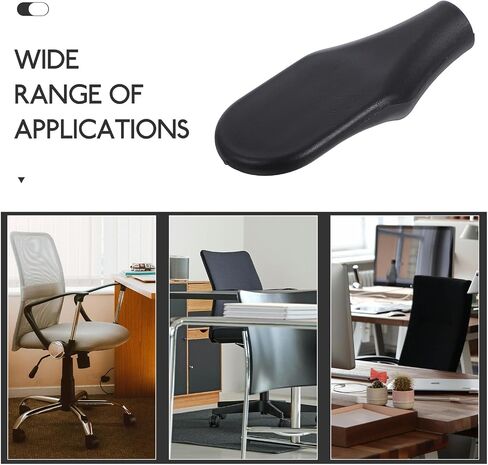 4pcs Office Chair Armrest Replacement Plastic Handles Comfortable Ergonomic Support Fit Easy Install Chair Parts in Saudi Arabia