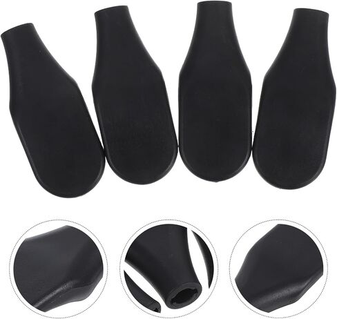 4pcs Office Chair Armrest Replacement Plastic Handles Comfortable Ergonomic Support Fit Easy Install Chair Parts in Saudi Arabia
