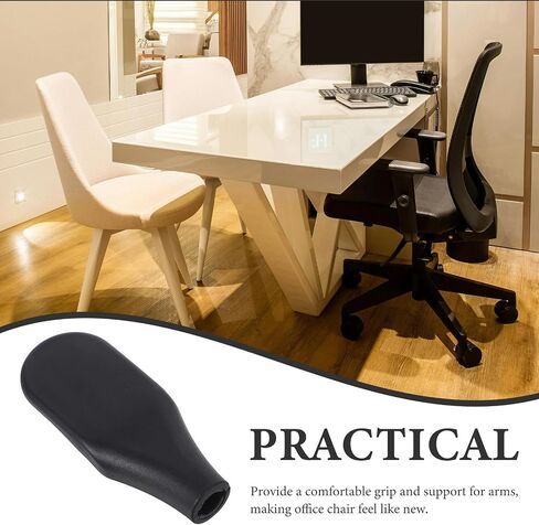 4pcs Office Chair Armrest Replacement Plastic Handles Comfortable Ergonomic Support Fit Easy Install Chair Parts in Saudi Arabia