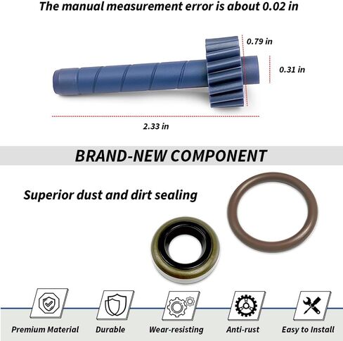18 PCS Speedometer Driven Gear Kit (17, 18, 19, 20, 21, 22 Teeth) for GM Muncie & Saginaw 3/4-Speed, T5, T10, Super T10, Powerglide, TH200, TH350 Transmissions in Saudi Arabia