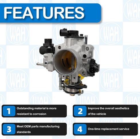 16400P8CA21 مجموعة جسم الخانق متوافقة مع 1998-2001 Honda Accord 1999-2003 Honda Odyssey 1998-2003 Acura TL 1997-2003 Acura CL 16400-P8C-A21 in Kuwait