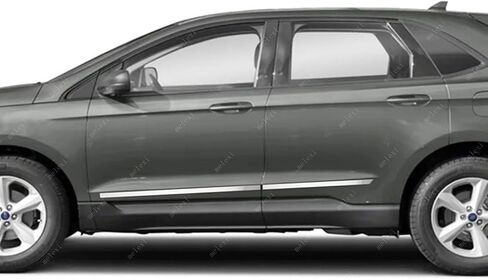 MELEXI Chrome Side Door MOLDING 4 Door S.Steel Compatible with Ford Edge 2015 Onwards in Saudi Arabia