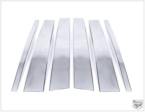 MELEXI كروم عمود الباب تقليم 6 قطع S.Steel متوافق مع رينج روفر سبورت 2005 إلى 2013 in Saudi Arabia