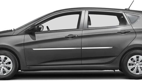 MELEXI Chrome Side Door Protector 4 Door 4 PCS S.Steel Compatible with Hyundai Accent HB 2012 to 2017 in Saudi Arabia