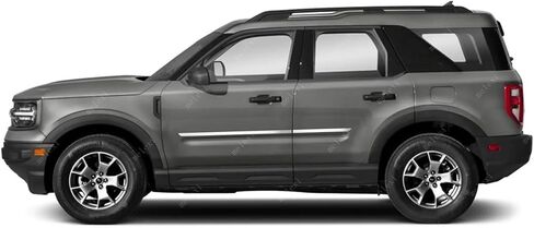 MELEXI Chrome Side Door Protector 4 Door S.Steel Compatible with Ford Branco Sport 2021 Onwards in Saudi Arabia