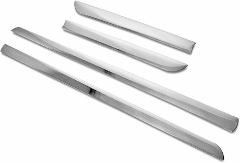MELEXI Chrome Side Door Protector 4 Door S.Steel Compatible with Ford Branco Sport 2021 Onwards in Saudi Arabia