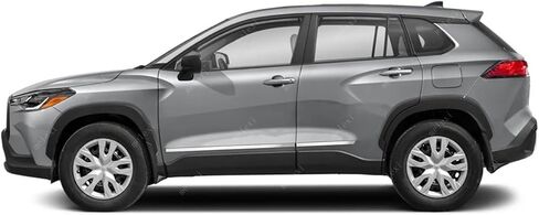 MELEXI Chrome Side Door MOLDING 4 Door S.Steel متوافق مع تويوتا كورولا كروس 2022 فصاعدًا in Saudi Arabia