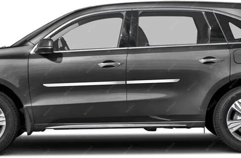 MELEXI Chrome Side Door MOLDING 4 Door 4 PCS S.Steel Compatible with Acura MDX 2014 to 2021 in Saudi Arabia