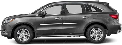 MELEXI Chrome Side Door MOLDING 4 Door 4 PCS S.Steel Compatible with Acura MDX 2014 to 2021 in Saudi Arabia