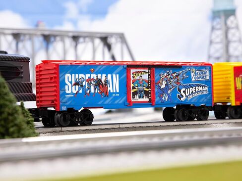 Lionel DC Comics Superman 90 Years of DC O Gauge Model Train Boxcar in Saudi Arabia