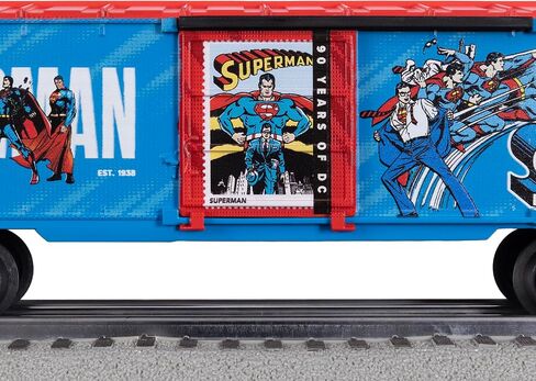 Lionel DC Comics Superman 90 Years of DC O Gauge Model Train Boxcar in Saudi Arabia