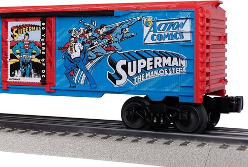 Lionel DC Comics Superman 90 Years of DC O Gauge Model Train Boxcar in Saudi Arabia
