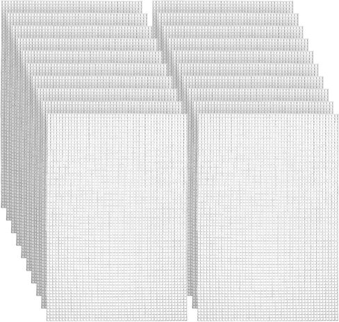 20 Pieces 7 Count Plastic Mesh Canvas Sheets, 8 x 12 Inch Plastic Canvas, Acrylic Yarn Crafting, Knit Crochet Projects and Make Dividers in Saudi Arabia