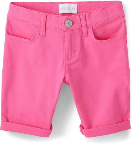 The Children's Place Girls' Sold Skimmer Shorts, Aqua/Pink/Yellow/Orange Brights 4-Pack, 4 in Saudi Arabia