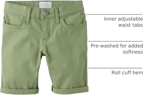 The Children's Place Girls' Sold Skimmer Shorts, Aqua/Pink/Yellow/Orange Brights 4-Pack, 4 in Saudi Arabia