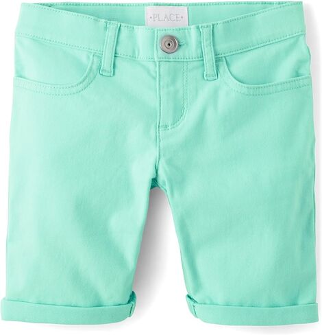 The Children's Place Girls' Sold Skimmer Shorts, Aqua/Pink/Yellow/Orange Brights 4-Pack, 4 in Saudi Arabia