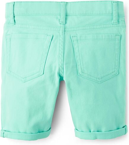 The Children's Place Girls' Sold Skimmer Shorts, Aqua/Pink/Yellow/Orange Brights 4-Pack, 4 in Saudi Arabia