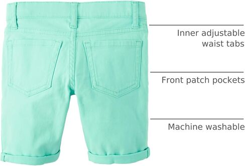 The Children's Place Girls' Sold Skimmer Shorts, Aqua/Pink/Yellow/Orange Brights 4-Pack, 4 in Saudi Arabia