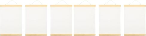 FAVOMOTO Ornament Frame White Blank Cotton Canvas Panels 3Pcs Wooden Framed Artist Canvas Board with Hanging Rope DIY Arts Accessory for Painting Acrylic Pouring Oil Paint Ornament Frames in Saudi Arabia