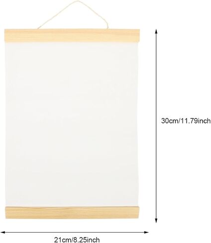 FAVOMOTO Ornament Frame White Blank Cotton Canvas Panels 3Pcs Wooden Framed Artist Canvas Board with Hanging Rope DIY Arts Accessory for Painting Acrylic Pouring Oil Paint Ornament Frames in Saudi Arabia