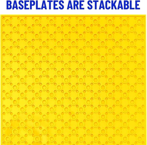 Strictly Briks Stackable Baseplates - 12 Pack 10"x10", 32x32 Studs, Compatible with Lego for Building City Scenes, Foundabtion, Displays Bricks on Play Table, Kids, Nature in Saudi Arabia
