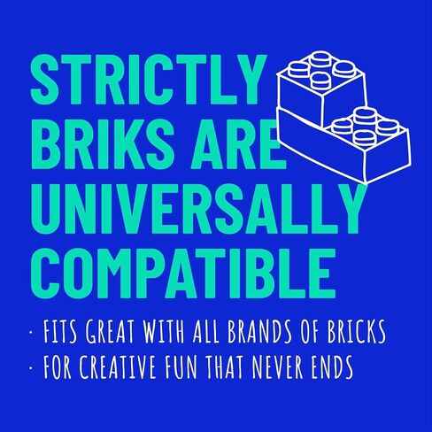 Strictly Briks Stackable Baseplates - 12 Pack 10"x10", 32x32 Studs, Compatible with Lego for Building City Scenes, Foundabtion, Displays Bricks on Play Table, Kids, Nature in Saudi Arabia