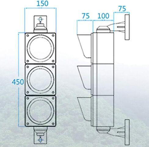 Green/Yellow/Red LED Light,100mm Pedestrian Crossing Traffic Lights,Can Be Used for Driving School Teaching, Movie Props, Bar Atmosphere Light Etc in Saudi Arabia