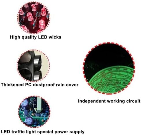 Waterproof Traffic Light with Remote Control, Wireless Remote Control Traffic Light, Pedestrian Road Sign Traffic Signal Light, for Driving School, Kindergarten, Toll Stat in Saudi Arabia